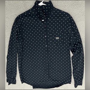 Denim & Supply Ralph Lauren Stars Navy Blue Button Down Shirt Size - Medium Used